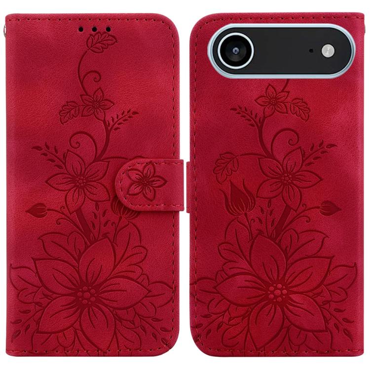 Lily Embossed Leather Phone Case