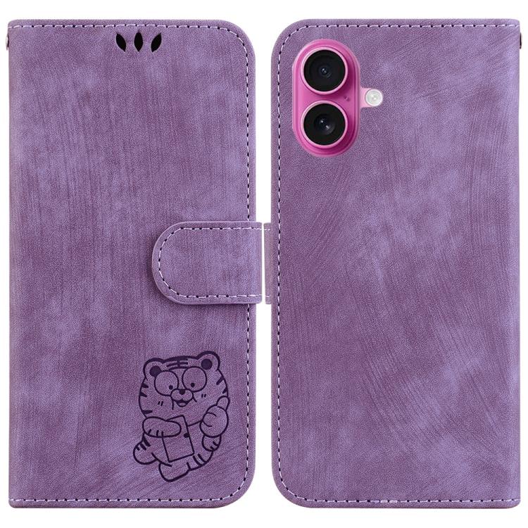 Little Tiger Embossed Leather Phone Case