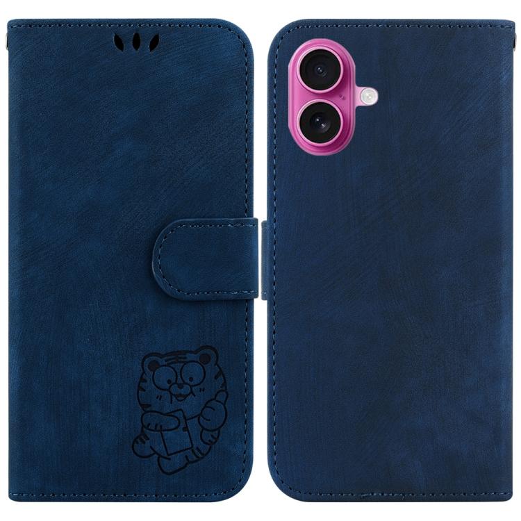 Little Tiger Embossed Leather Phone Case