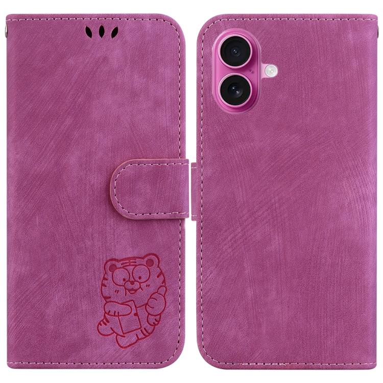 Little Tiger Embossed Leather Phone Case