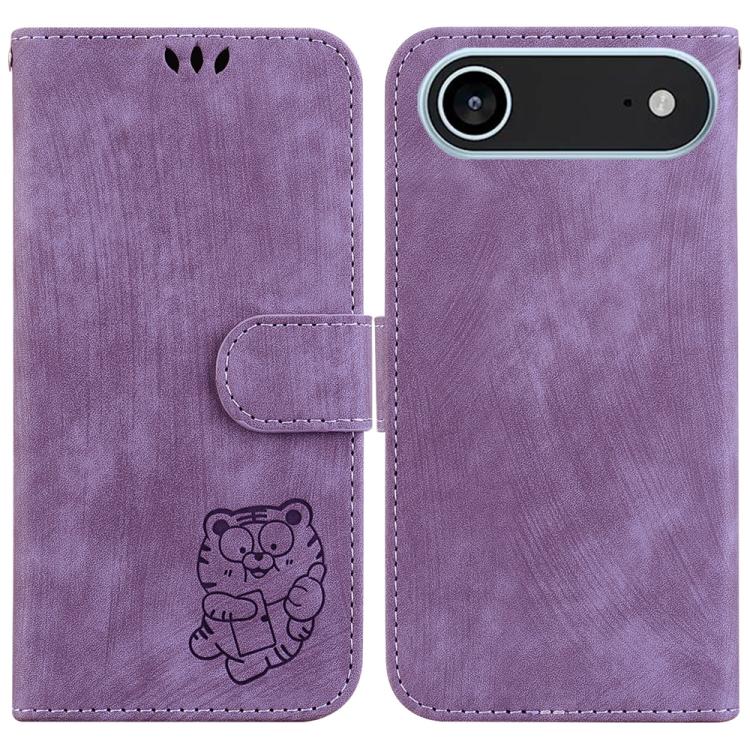Little Tiger Embossed Leather Phone Case
