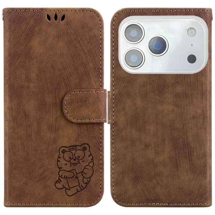Little Tiger Embossed Leather Phone Case