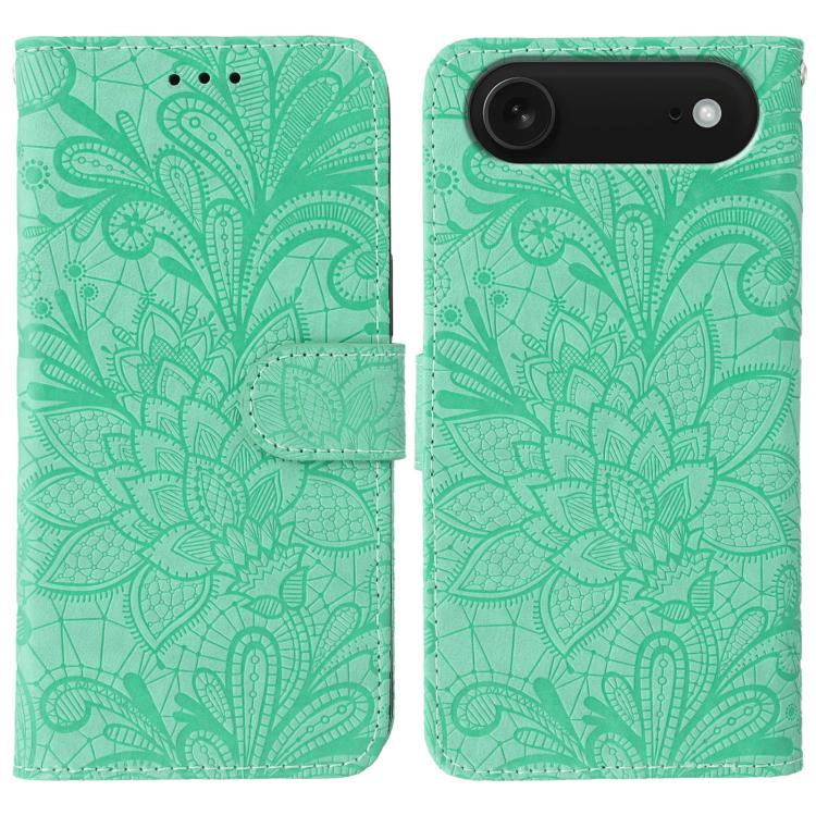 Lace Flower Embossing Flip Leather Phone Case