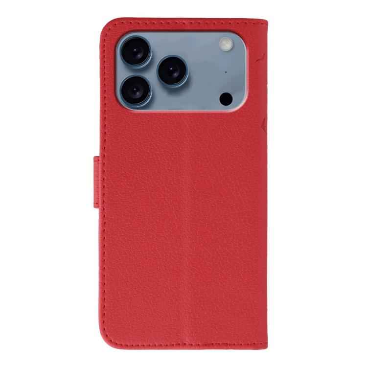 Feather Pattern Litchi Texture Leather Phone Case