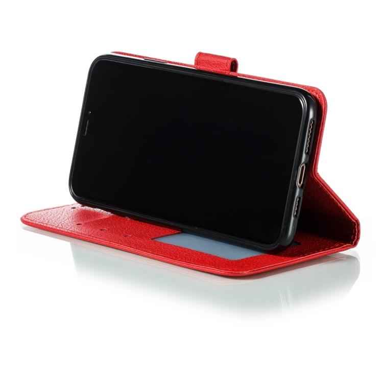 Feather Pattern Litchi Texture Leather Phone Case