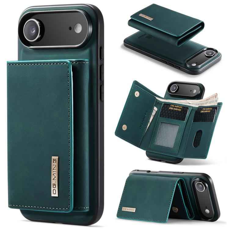 DG.MING M1 Series 3-Fold Multi Card Wallet Leather Phone Case