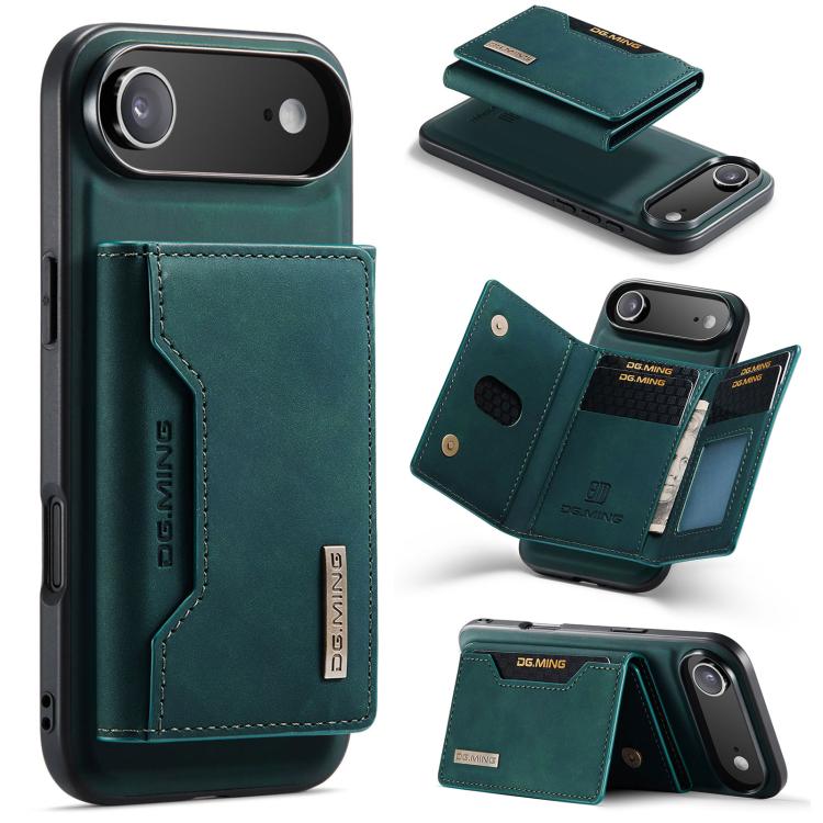 DG.MING M2 Series 3-Fold Card Bag Wallet Leather Phone Case