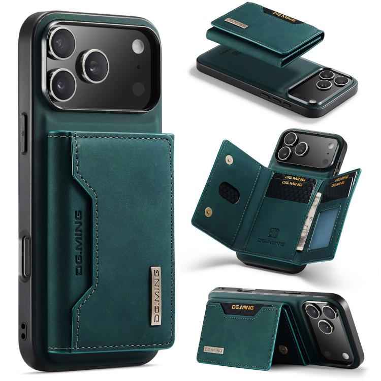 DG.MING M2 Series 3-Fold Card Bag Wallet Leather Phone Case