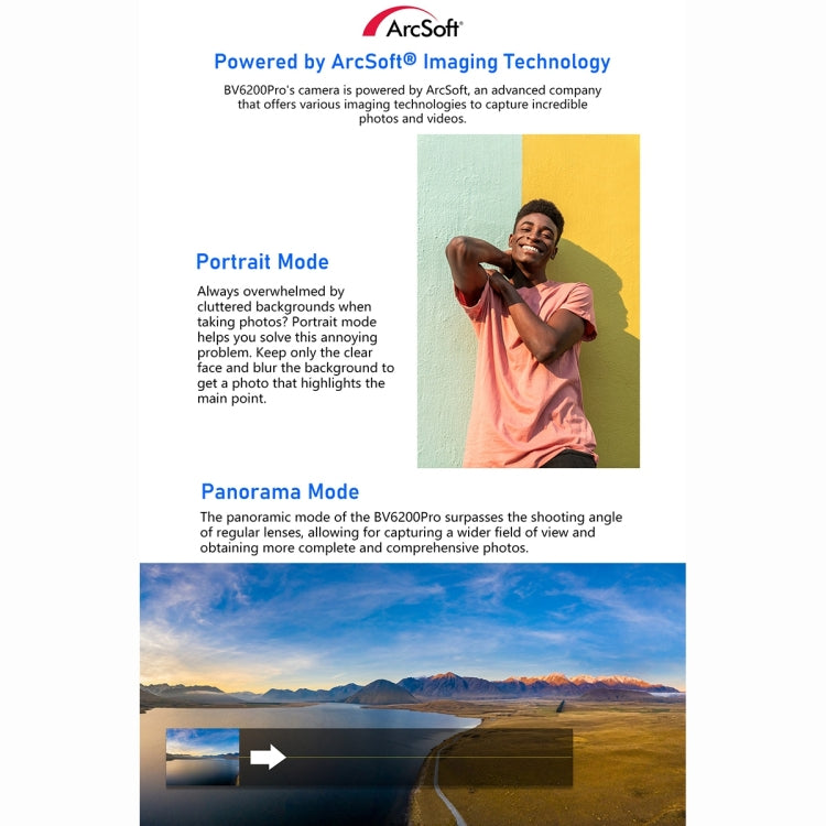 Blackview BV6200 Pro, Rugged Smartphone, 13000 mAh, 6GB+128GB, 6.56 inch, Android 14, MediaTek Helio P35 Octa Core