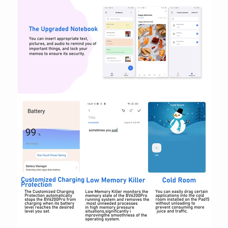Blackview BV6200 Pro, Rugged Smartphone, 13000 mAh, 6GB+128GB, 6.56 inch, Android 14, MediaTek Helio P35 Octa Core