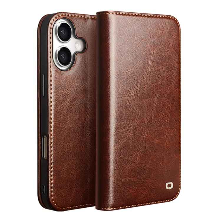 QIALINO Classic Genuine Leather Phone Case
