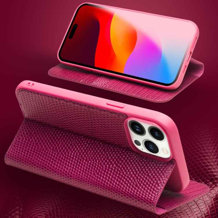 QIALINO Little Crocodile Texture Genuine Leather Phone Case