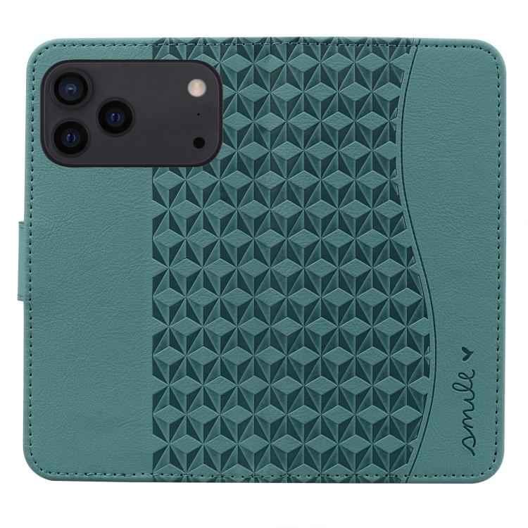 Business Diamond Buckle Leather Phone Case with Lanyard