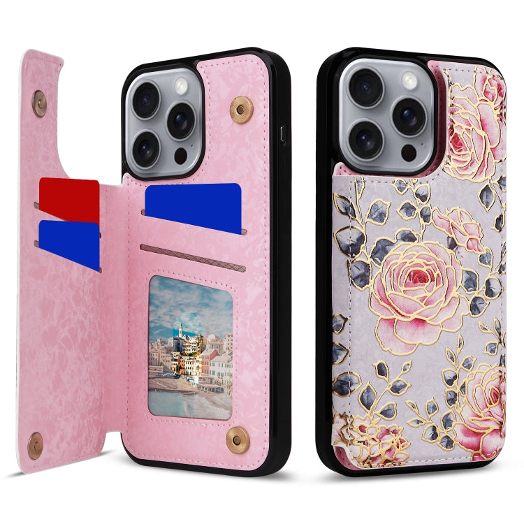 Printed Double Buckle RFID Anti-theft Phone Case