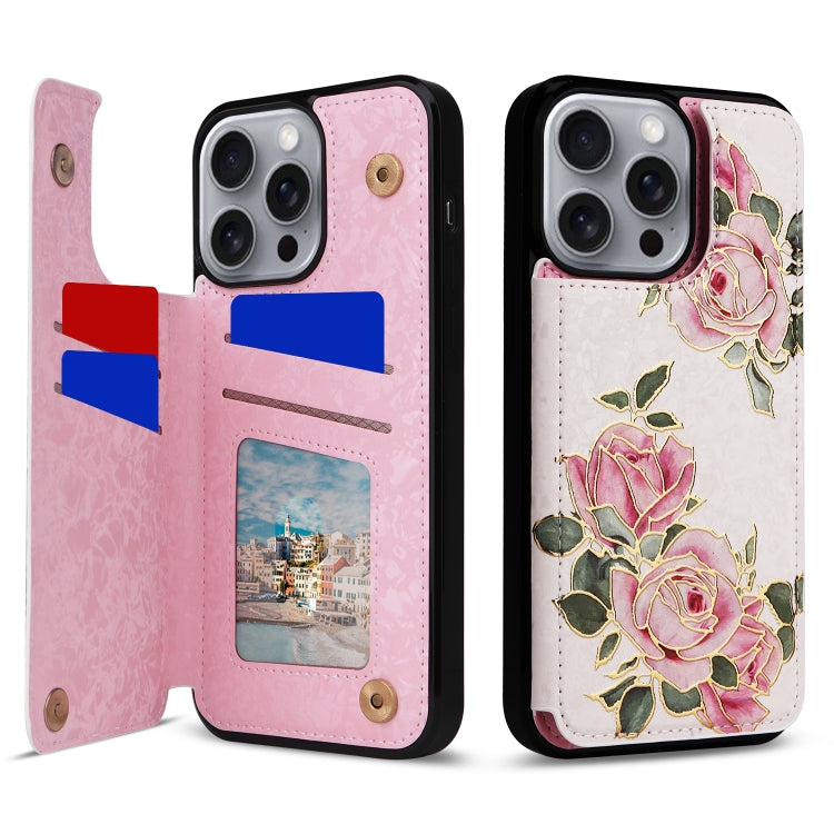 Printed Double Buckle RFID Anti-theft Phone Case