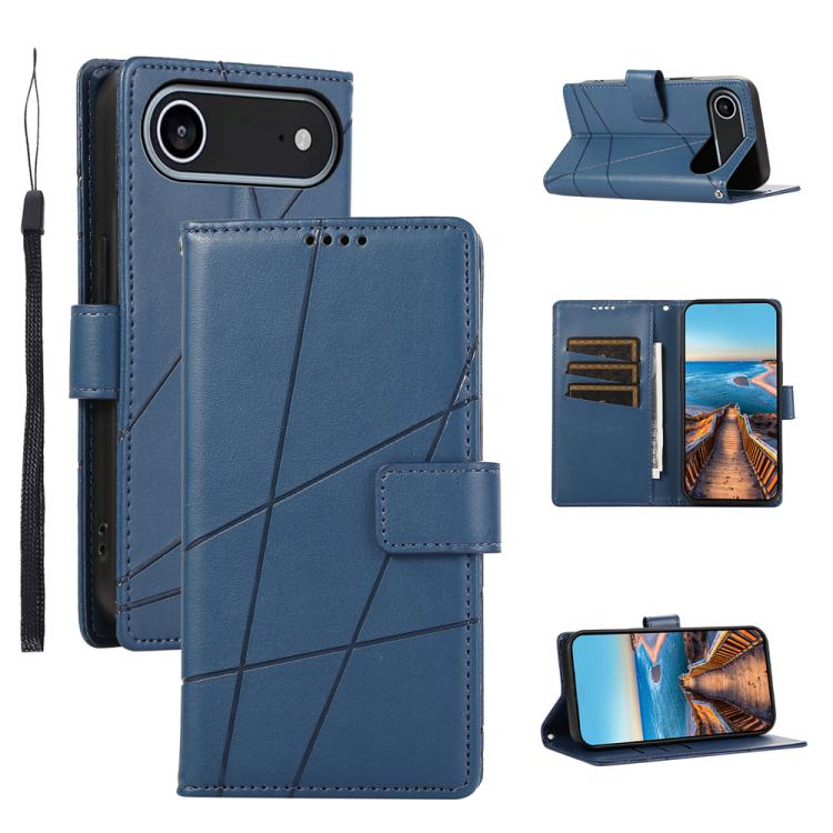 PU Genuine Leather Texture Embossed Line Phone Case