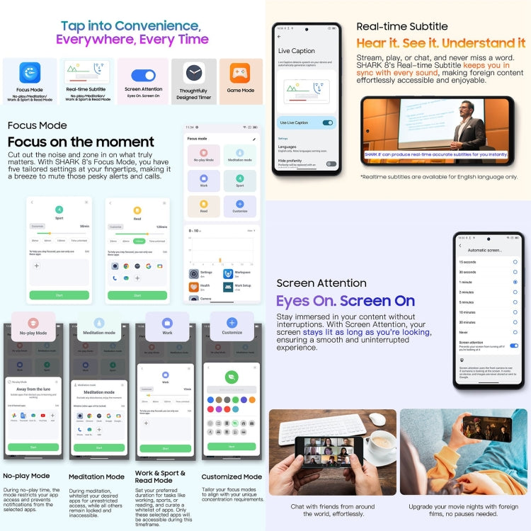 Blackview SHARK 8, Fingerprint Identification,8GB+256GB, 6.78 inch Android 13 MTK6789 Helio G99 Octa Core