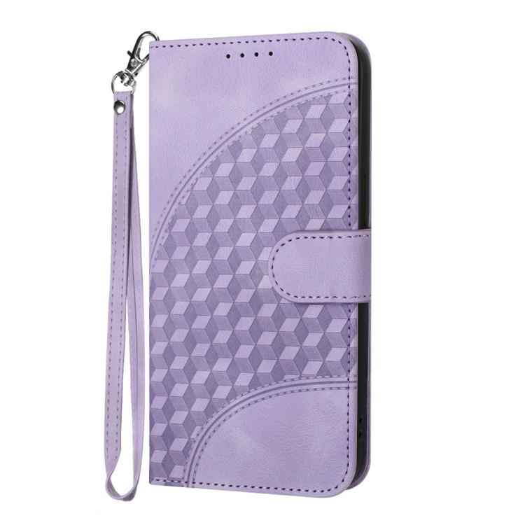 YX0060 Elephant Head Embossed Phone Leather Case with Lanyard