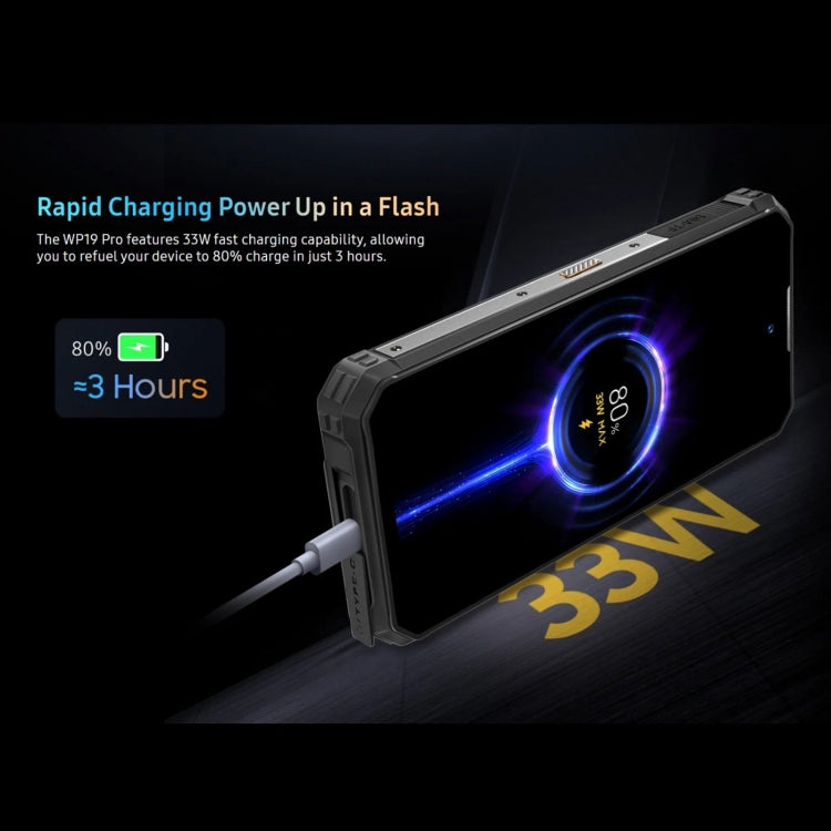 Smartphone Oukitel WP19 Pro - MediaTek Helio G99 Octa-core de 6,8 pulgadas, 8 GB + 256 GB, conectividad 4G NFC
