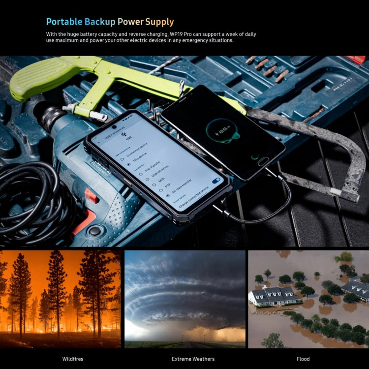 Oukitel WP19 Pro, 8GB+256GB, 6.8 inch,Rugged Smartphone, 22000mAh battery, MediaTek Helio G99 Octa-core