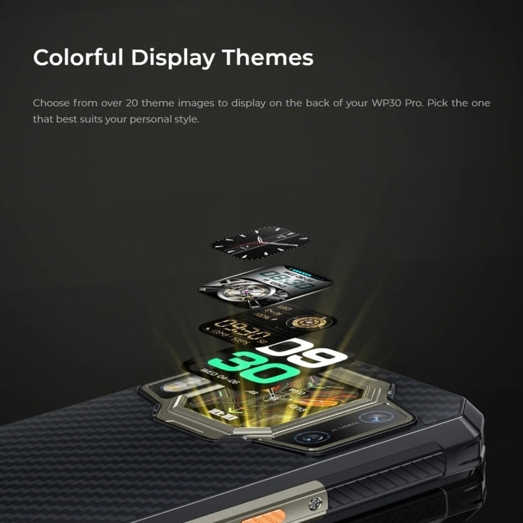 Oukitel WP30 Pro 5G, IP68/IP69K, 12GB+512GB, 108MP Camera, 11000mAh, 6.78 inch + 1.8 inch MediaTek Dimensity 8050 Octa-core