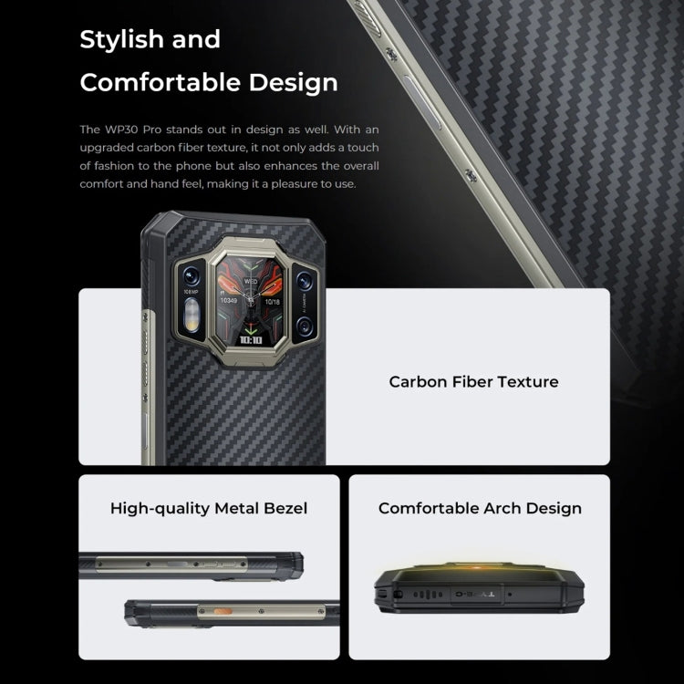 Oukitel WP30 Pro 5G, IP68/IP69K, 12GB+512GB, 108MP Camera, 11000mAh, 6.78 inch + 1.8 inch MediaTek Dimensity 8050 Octa-core