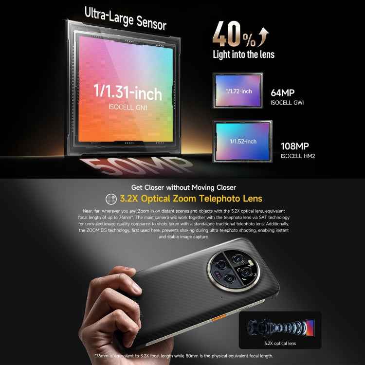 Ulefone Armor 23 Ultra Rugged Phone, 6.78 inch Android 13 MediaTek Dimensity 8020 Octa Core up to 2.6GHz, Satellite Messaging
