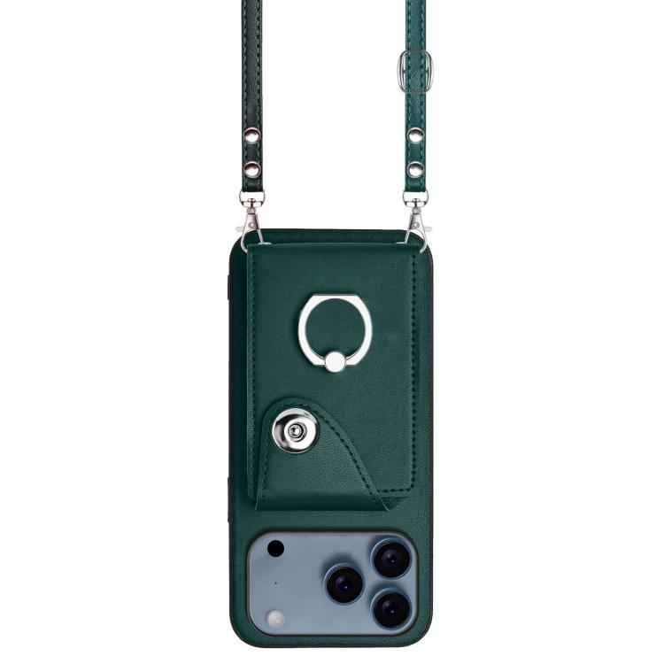 Organ Card Bag Ring Holder Phone Case with Long Lanyard