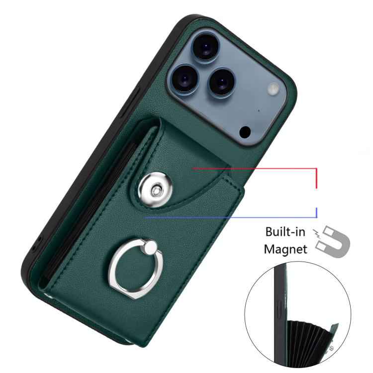 Organ Card Bag Ring Holder Phone Case with Long Lanyard