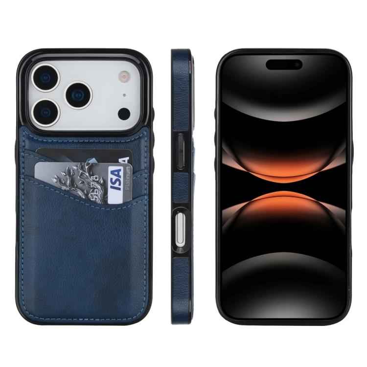 Litchi Leather Skin Card Slots Phone Case