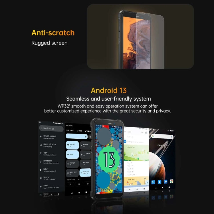 Oukitel WP32, Rugged smartphone, 4GB+128GB,5.93 inch Android 13 Unisoc Tiger T606 Octa-core