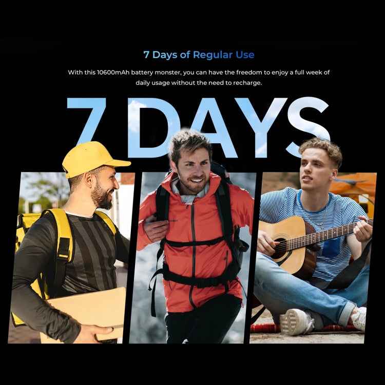 Oukitel WP36, IP68/IP69K, Fingerprint Identification, 10600mAh Big Battery, 6.52 inch MediaTek