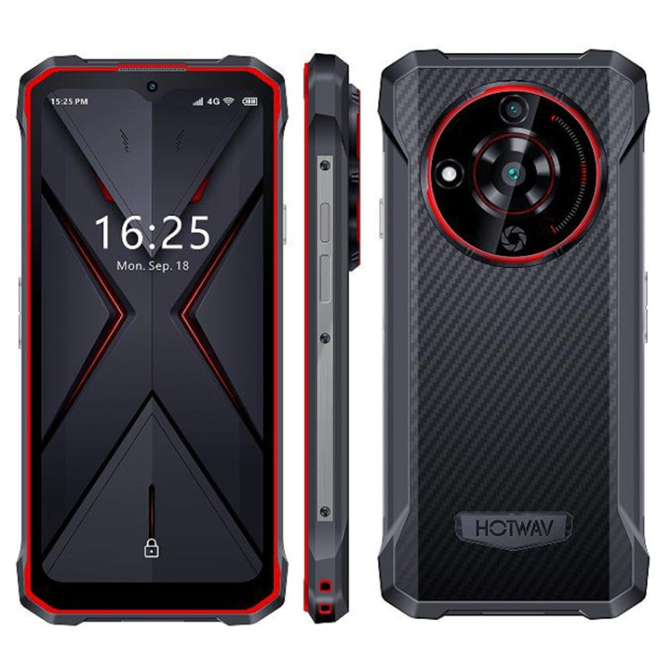 Teléfono Android robusto HOTWAV T7: 6,52 pulgadas, 6280 mAh, procesador MT8788 de ocho núcleos, 4 GB + 128 GB, 4G, OTG
