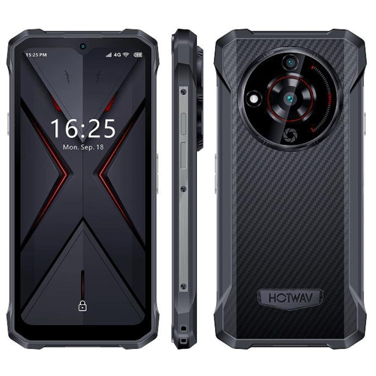 Teléfono Android robusto HOTWAV T7: 6,52 pulgadas, 6280 mAh, procesador MT8788 de ocho núcleos, 4 GB + 128 GB, 4G, OTG