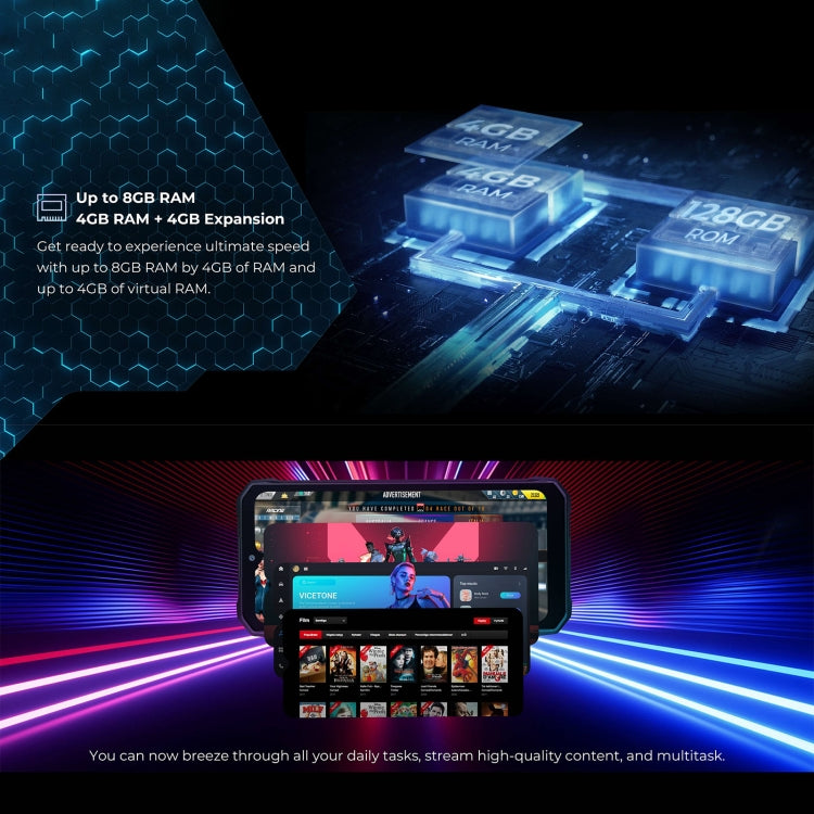 HOTWAV T7 Rugged Android Phone - 6.52 Inch, 6280mAh, MT8788 Octa Core, 4GB+128GB, 4G, OTG