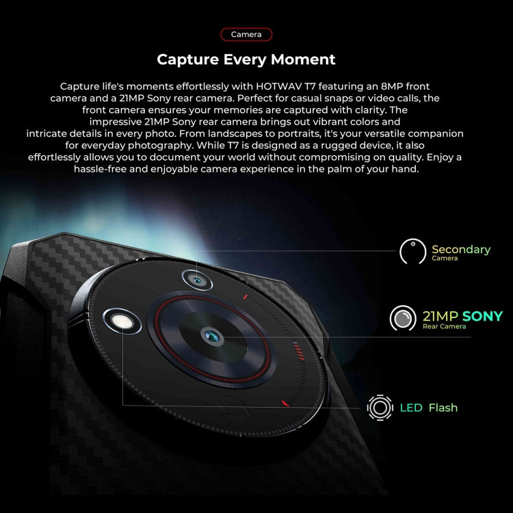 HOTWAV T7 Rugged Android Phone - 6.52 Inch, 6280mAh, MT8788 Octa Core, 4GB+128GB, 4G, OTG