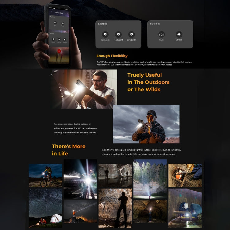 HOTWAV W11 Rugged Phone, Night Vision, 20800mAh, 6.6 inch Android 13, 64 MP Ultra Clear Main Camera,Recording Call