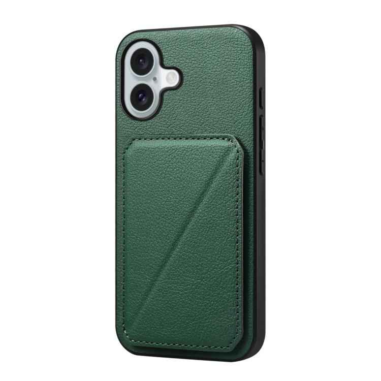 D04 Calf Texture Dual Card Slot Holder Phone Case