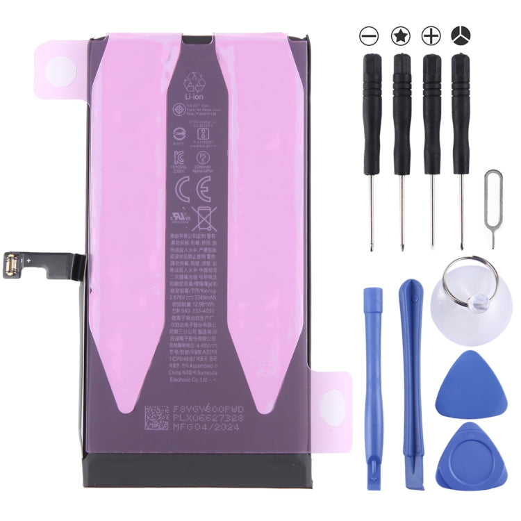 Batería de repuesto para iPhone 15 Pro Max A3121 (4422 mAh), iPhone 15 Pro A3011 (3274 mAh), iPhone 15 Plus A3039 (4383 mAh) y iPhone 15 A3018 (3349 mAh)