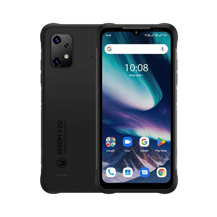 UMIDIGI BISON X20, 6GB+128GB, Face ID & Side Fingerprint Identification, 6.53 inch Android 13 MediaTek Helio P60