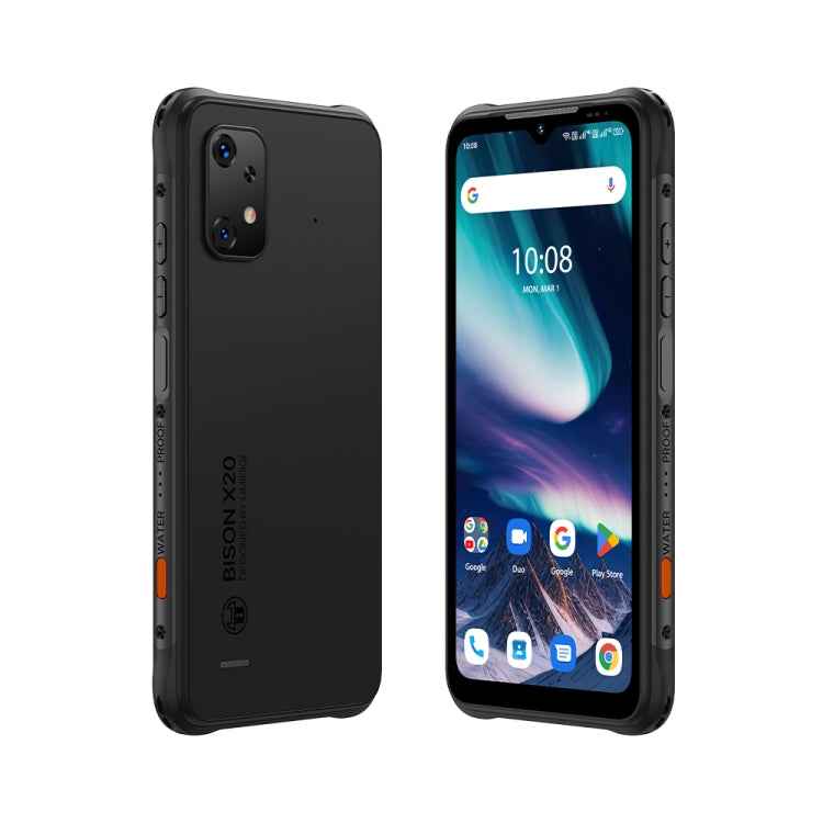UMIDIGI BISON X20, 6GB+128GB, Face ID & Side Fingerprint Identification, 6.53 inch Android 13 MediaTek Helio P60