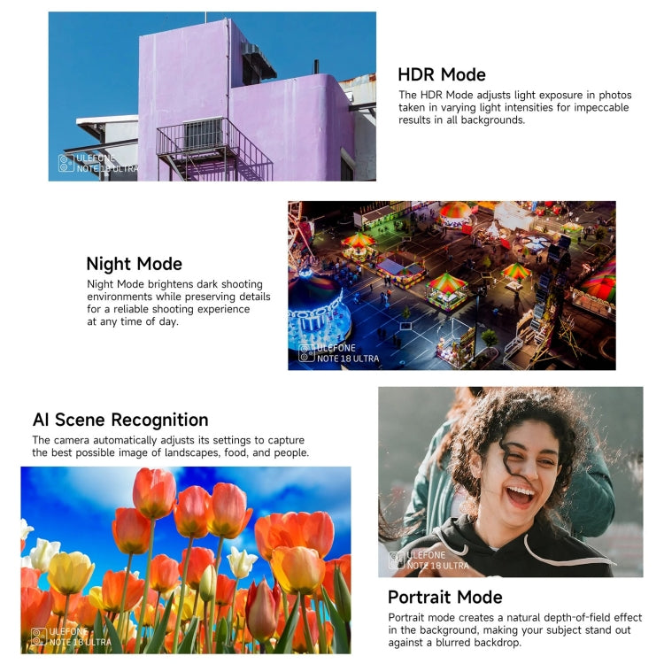 Ulefone Note 18 Ultra, 6GB+256GB, 6.78 inch Android 13, Side Fingerprint,MediaTek Dimensity 720