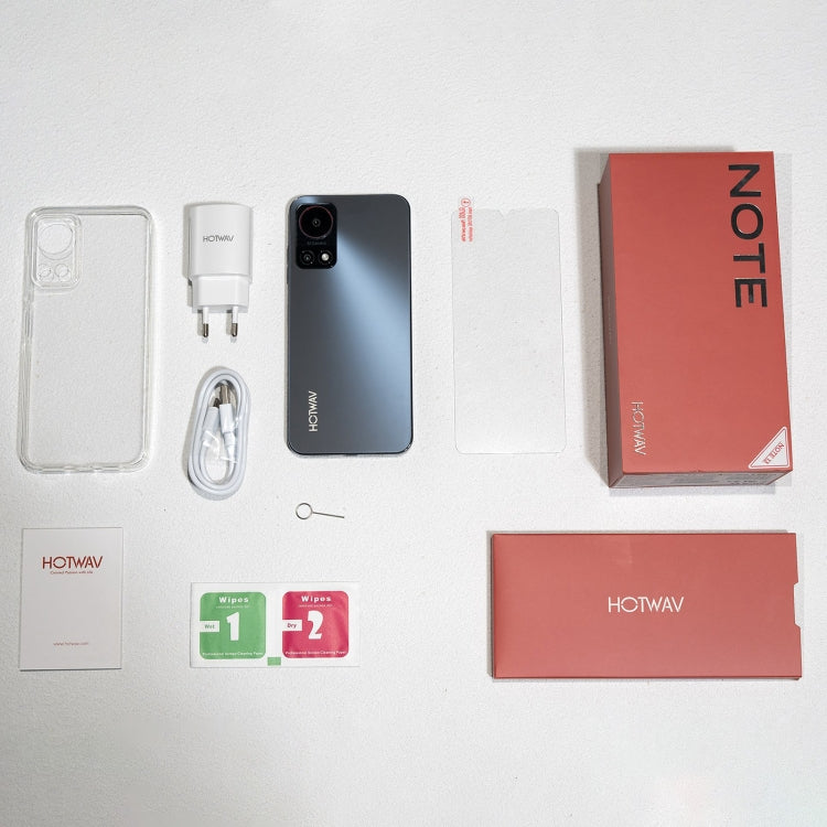 HOTWAV Note 13 - 6.6" Android 13, T606 Octa-Core, 4GB RAM + 128GB Storage, Side Fingerprint, 4G, NFC, OTG