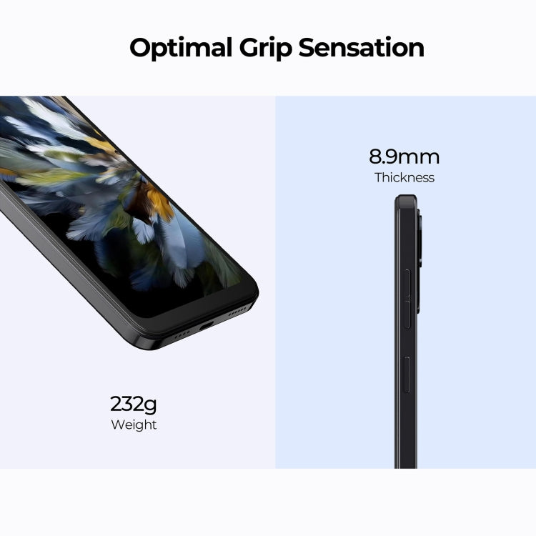 HOTWAV Note 13 - 6.6" Android 13, T606 Octa-Core, 4GB RAM + 128GB Storage, Side Fingerprint, 4G, NFC, OTG