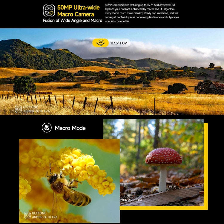 Ulefone Armor 26 Ultra Rugged Phone, 12GB+512GB, 6.78 inch Android 13 MediaTek Dimensity 8020 Octa Core