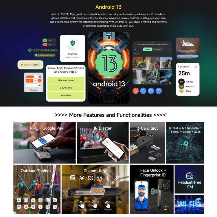 Ulefone Armor 26 Ultra Rugged Phone, 12GB+512GB, 6.78 inch Android 13 MediaTek Dimensity 8020 Octa Core