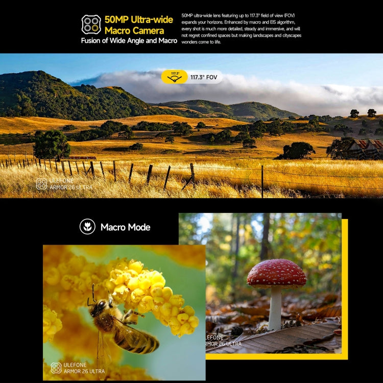 Ulefone Armor 26 Ultra 12GB+512GB,Walkie-Talkie Version Rugged Phone, 6.78 inch Android 13 MediaTek Dimensity 8020 Octa Core