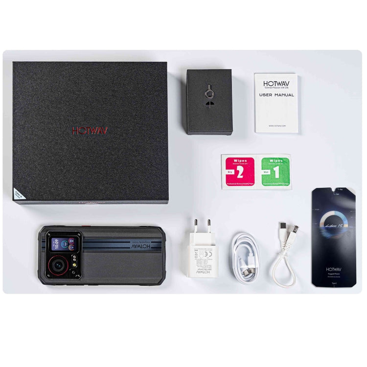 HOTWAV Cyber 15 Rugged Phone - IP68/IP69K Waterproof, 6.6" Android 13, MediaTek Helio G99, 12GB RAM, 256GB Storage, 6280mAh Battery, 4G, NFC, OTG