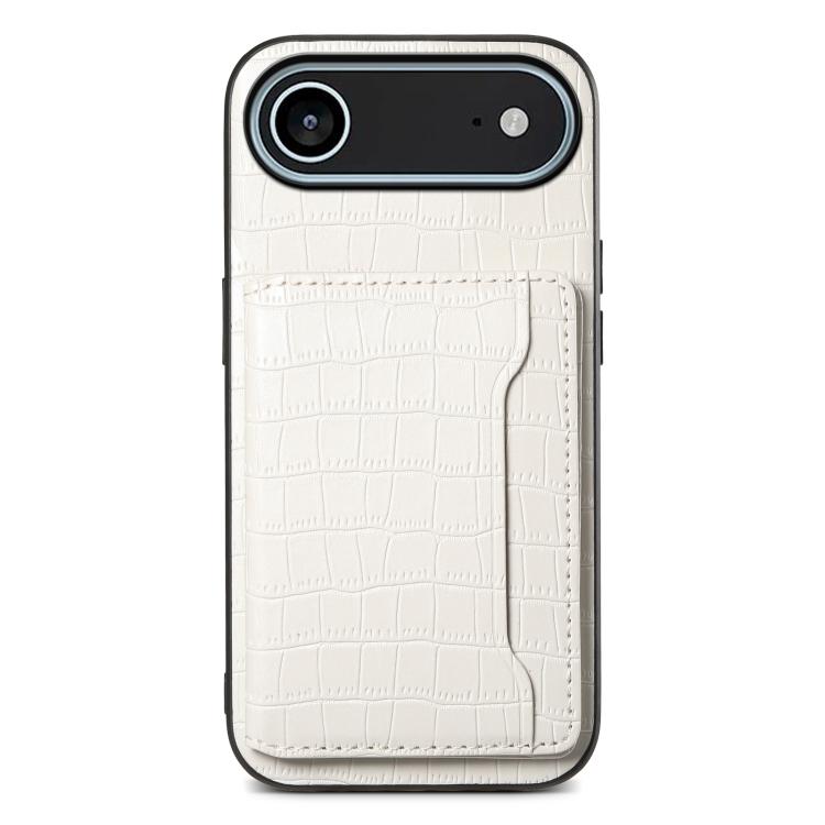Crocodile Texture Card Bag Design Full Coverage Phone Case