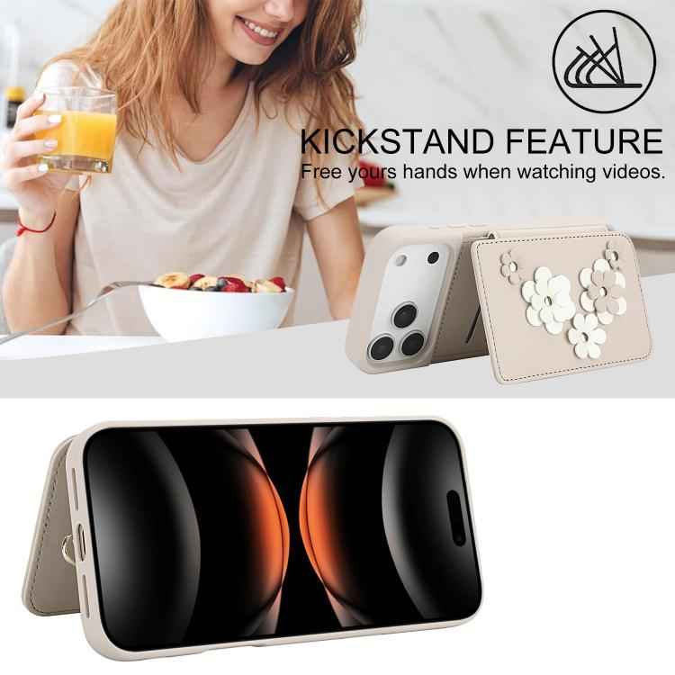 Crossbody Flower Pattern Leather Phone Case